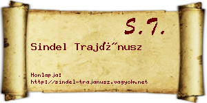 Sindel Trajánusz névjegykártya